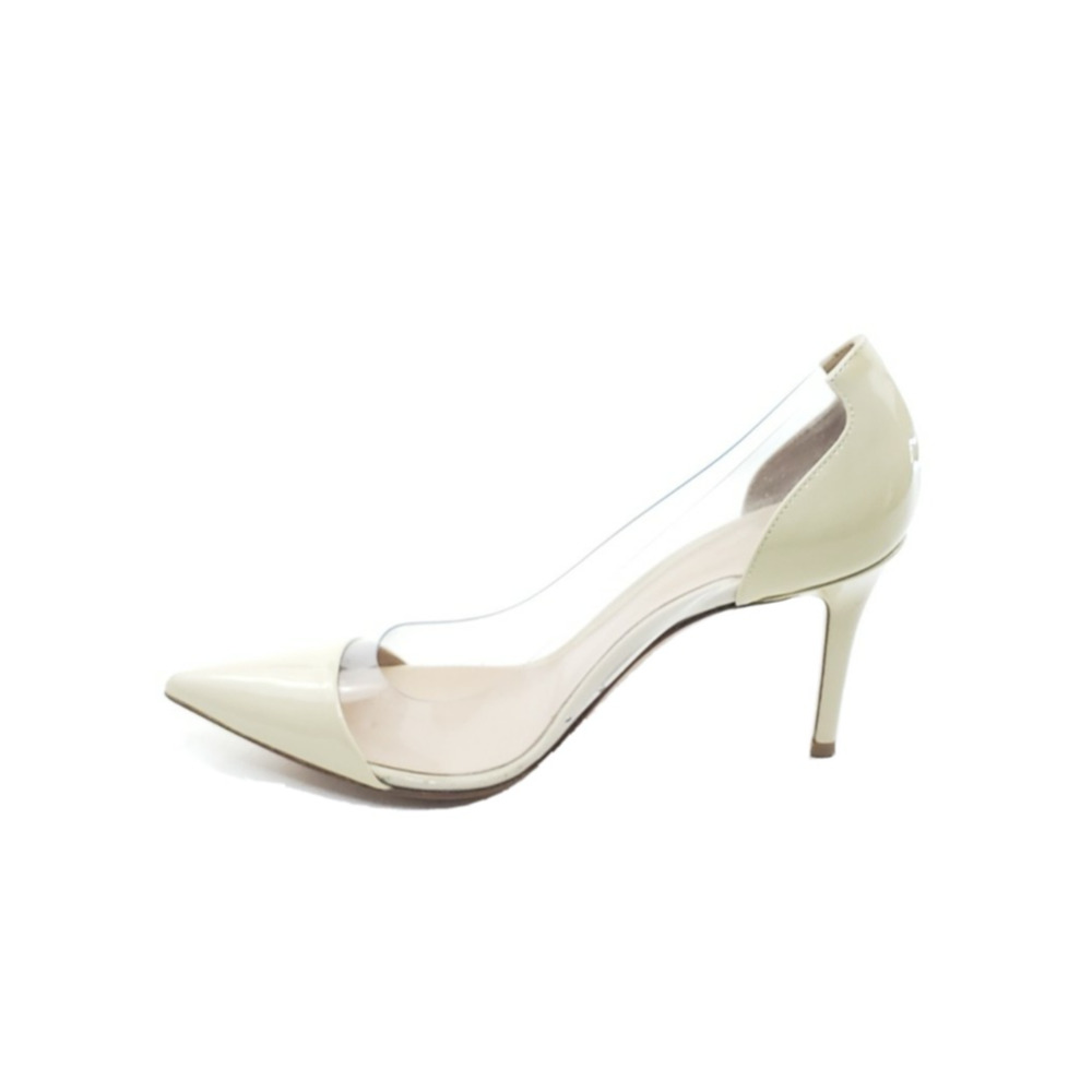 Gianvito Rossi Plexi 85 Womens Pumps Pointed Toe Beige EU 37.5 - Picture 10 of 13